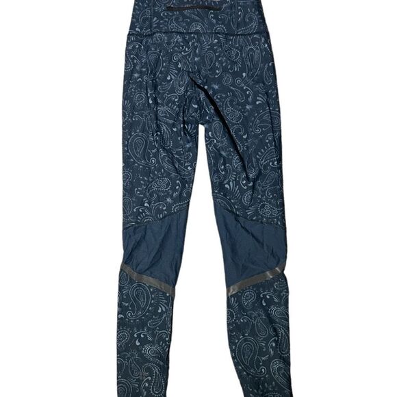 Sweaty Betty Zero Gravity Blue Leggings Paisley Compression High Rise Size XS - Picture 3 of 9